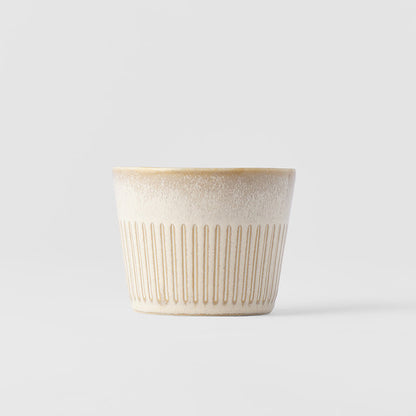 Cup Soba 175ml Ridged Alabaster Glaze V637-C2266