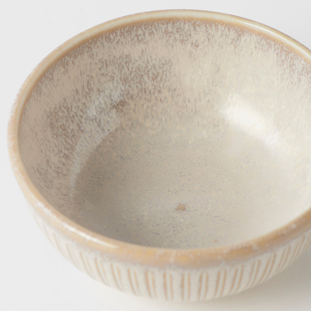 Ramekin Bowl 10cm Ridged Alabaster Glaze V637-C2272