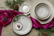 Ramekin Bowl 10cm Ridged Alabaster Glaze V637-C2272