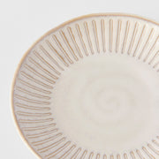 Saucer 14cm Ridged Alabaster Glaze V637-C2273