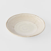 Tapas Plate 16cm Ridged Alabaster Glaze V637-C2274
