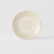 Tapas Plate 16cm Ridged Alabaster Glaze V637-C2274