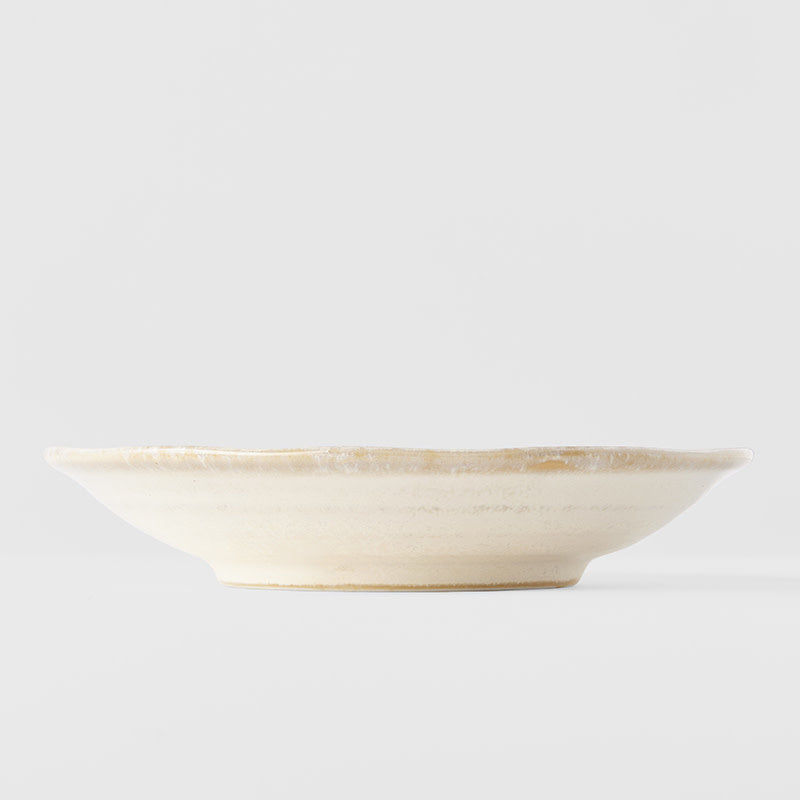 Tapas Plate 16cm Ridged Alabaster Glaze V637-C2274