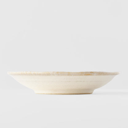 Tapas Plate 16cm Ridged Alabaster Glaze V637-C2274
