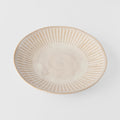 Plate 25cm Ridged Alabaster Glaze V637-C2276