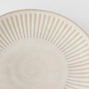 Dinner Plate 23cm Ridged Alabaster Glaze V637-C2279