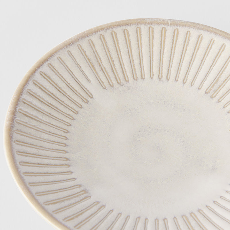 Sauce Dish Large 12cm Ridged Alabaster Glaze V637-C2280