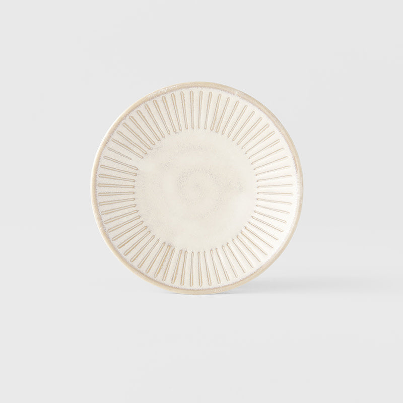 Sauce Dish Large 12cm Ridged Alabaster Glaze V637-C2280