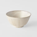 Rice Bowl 12cm Ridged Alabaster Glaze V637-C2282