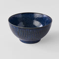 Rice Bowl 13.3cm Ridged Indigo Glaze V637-C2283