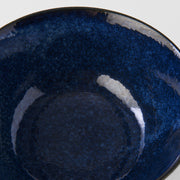 Bowl 16cm Ridged Indigo Glaze V637-C2285