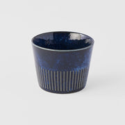 Soba Cup 175ml Ridged Indigo Blue Glaze V637-C2287