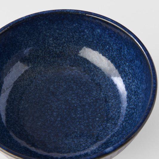Pasta Bowl 16cm Ridged Indigo Blue Glaze V637-C2292