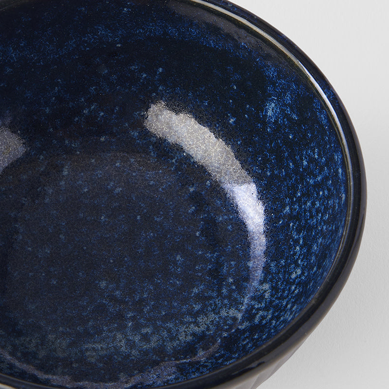 Ramekin Sauce Dish 10.5cm Ridged Indigo Glaze V637-C2293