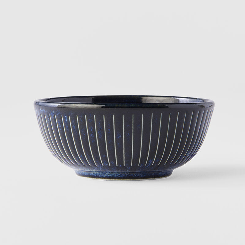 Ramekin Sauce Dish 10.5cm Ridged Indigo Glaze V637-C2293