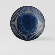 Dinner Plate 25cm Ridged Indigo Glaze V637-C2295