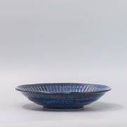 Bowl 25cm Ridged Indigo Glaze V637-C2296