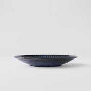 Dinner Plate 23cm Ridged Indigo Blue Glaze V637-C2297