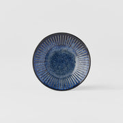 Saucer 12cm Ridged Indigo Glaze V637-C2299