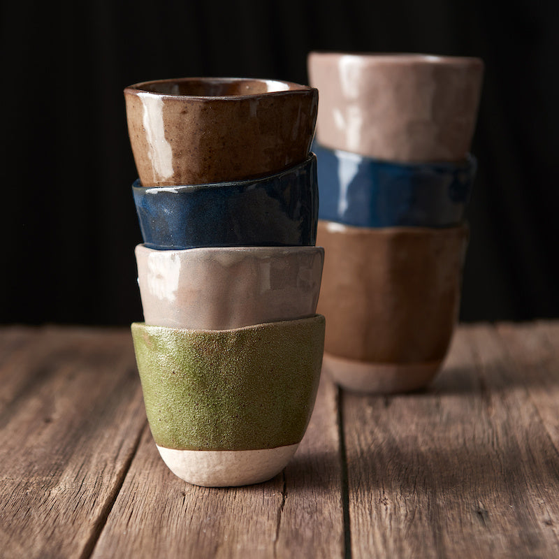 Lopsided Mug 275ml Matcha Green Glaze V637-C2319