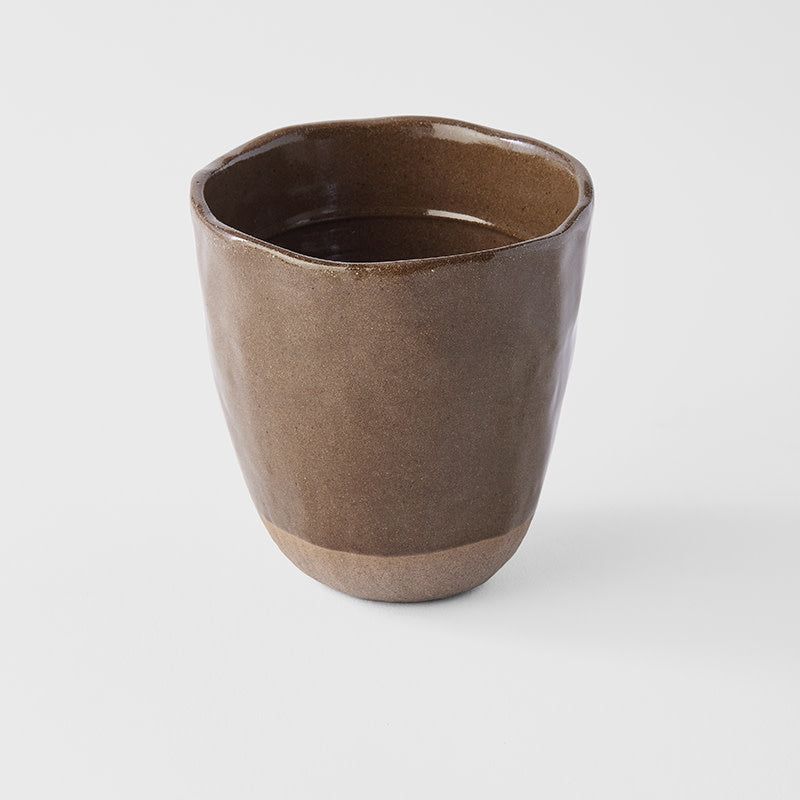 Lopsided Mug 275ml Hazel Brown Glaze V637-C2320