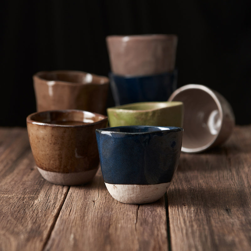 Lopsided Mug 275ml Kinoko Mushroom Grey Glaze V637-C2321