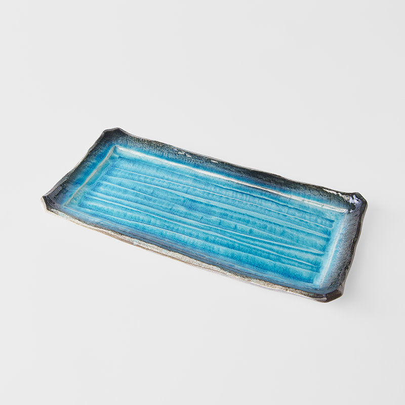 Serving Platter 42cm Sky Blue Glaze V637-C2336