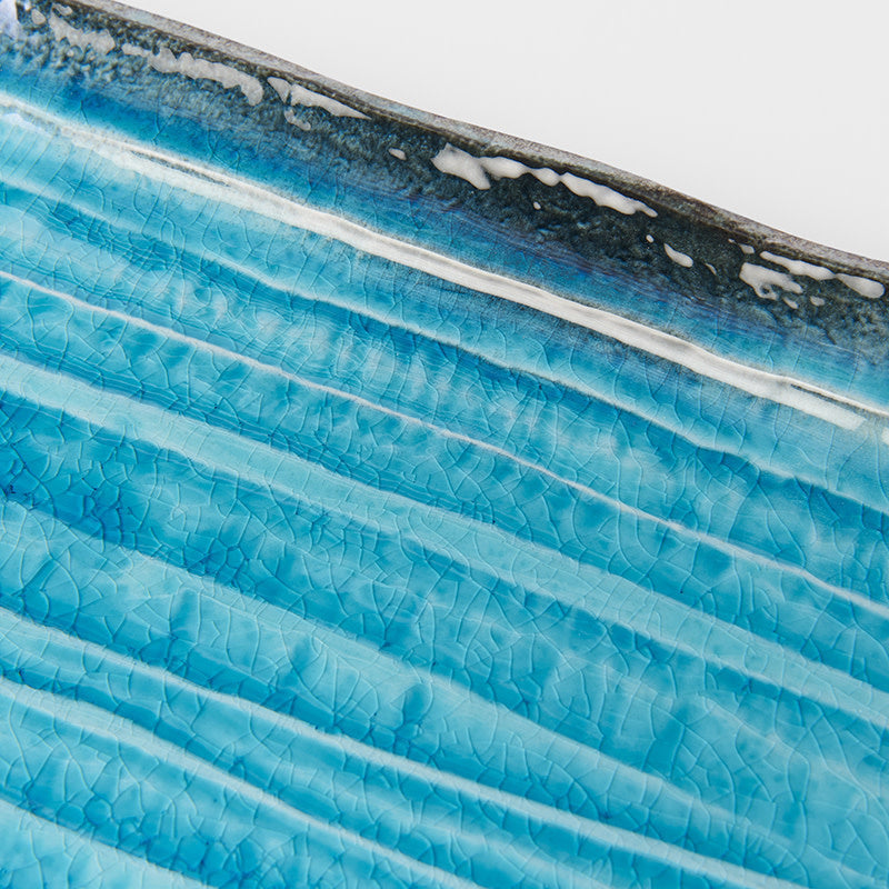 Serving Platter 42cm Sky Blue Glaze V637-C2336