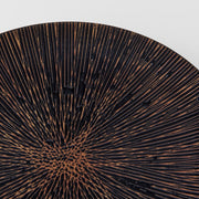 Plate 28cm Bronze Converging Line Glaze V637-C2457