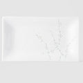 Platter Rectangular 33cm White Blossom Glaze V637-C2460