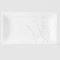 Platter Rectangular 33cm White Blossom Glaze V637-C2460