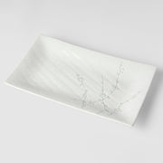 Platter Rectangular 33cm White Blossom Glaze V637-C2460