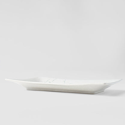 Platter Rectangular 33cm White Blossom Glaze V637-C2460