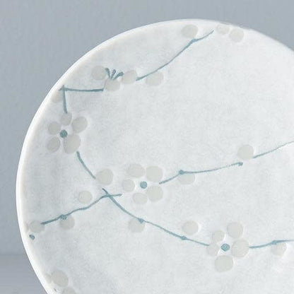 Plate 13cm White Blossom Glaze V637-C2482