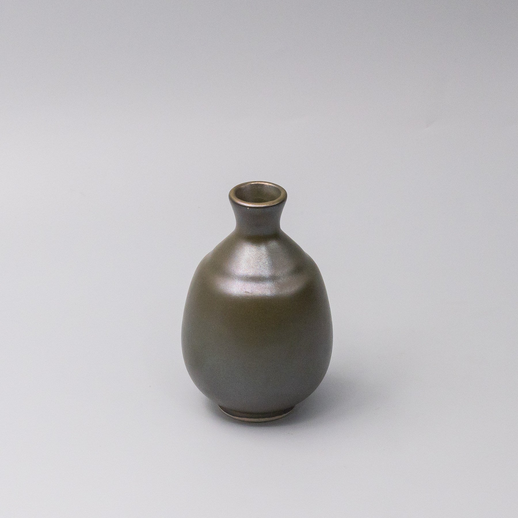 Sake Jug 8cm 275ml Olive Lustre Glaze V637-C2574O