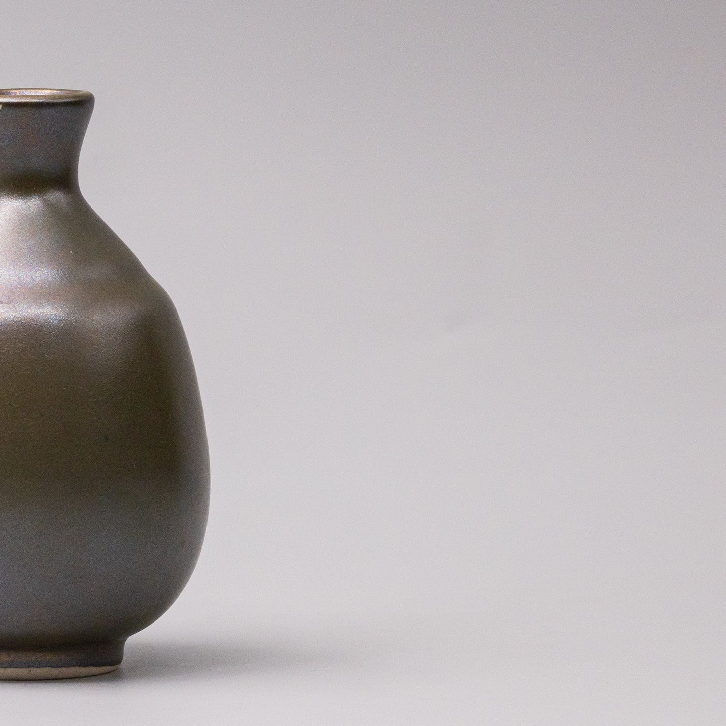 Sake Jug 8cm 275ml Olive Lustre Glaze V637-C2574O