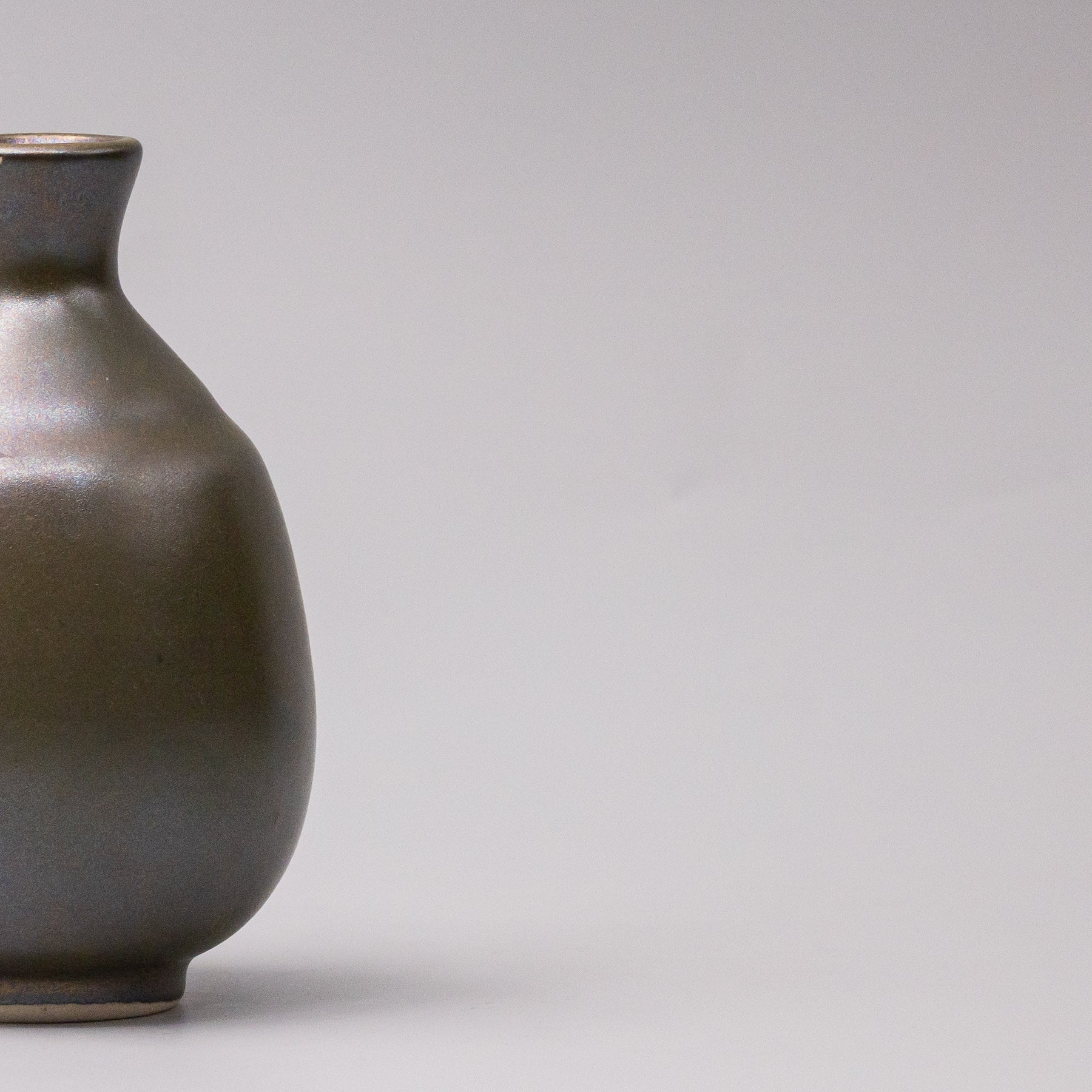Sake Jug 8cm 275ml Olive Lustre Glaze V637-C2574O