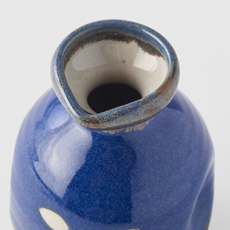 Sake Jug Indigo Blue Glaze V637-C2607