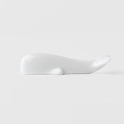 Chopstick Rest Pure White Glaze Whale V637-C2647