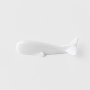 Chopstick Rest Pure White Glaze Whale V637-C2647