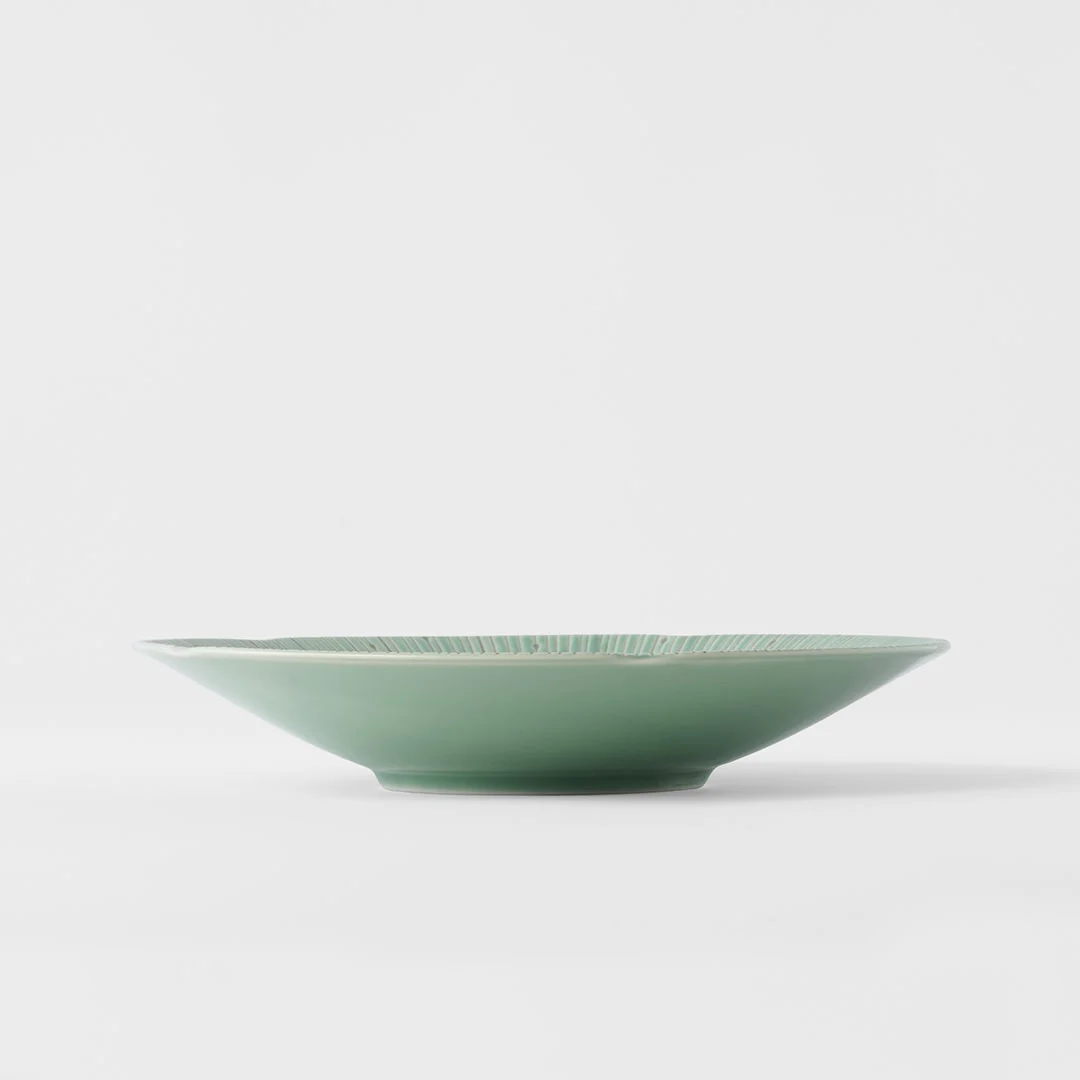 Pasta Bowl 22.5cm Ice Green Glaze V637-C2682