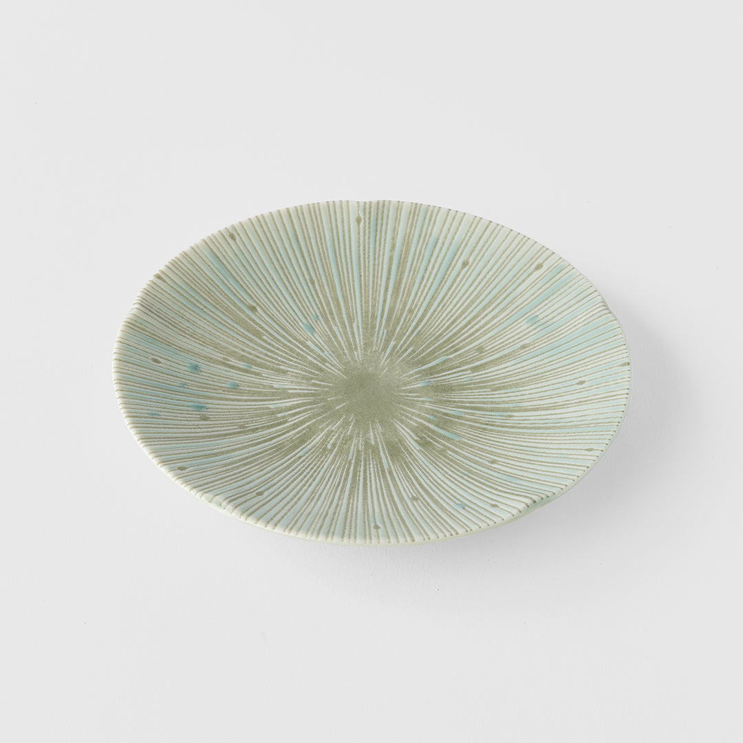 Tapas Plate 13cm Ice Green Glaze V637-C2684