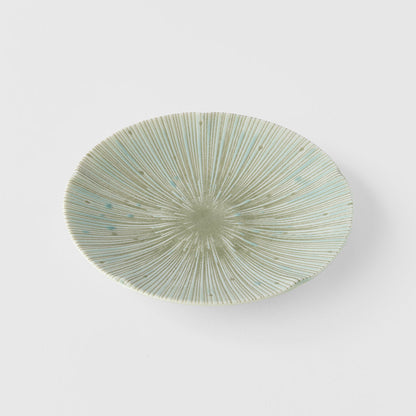 Tapas Plate 13cm Ice Green Glaze V637-C2684