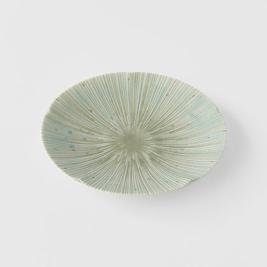 Tapas Plate 13cm Ice Green Glaze V637-C2684