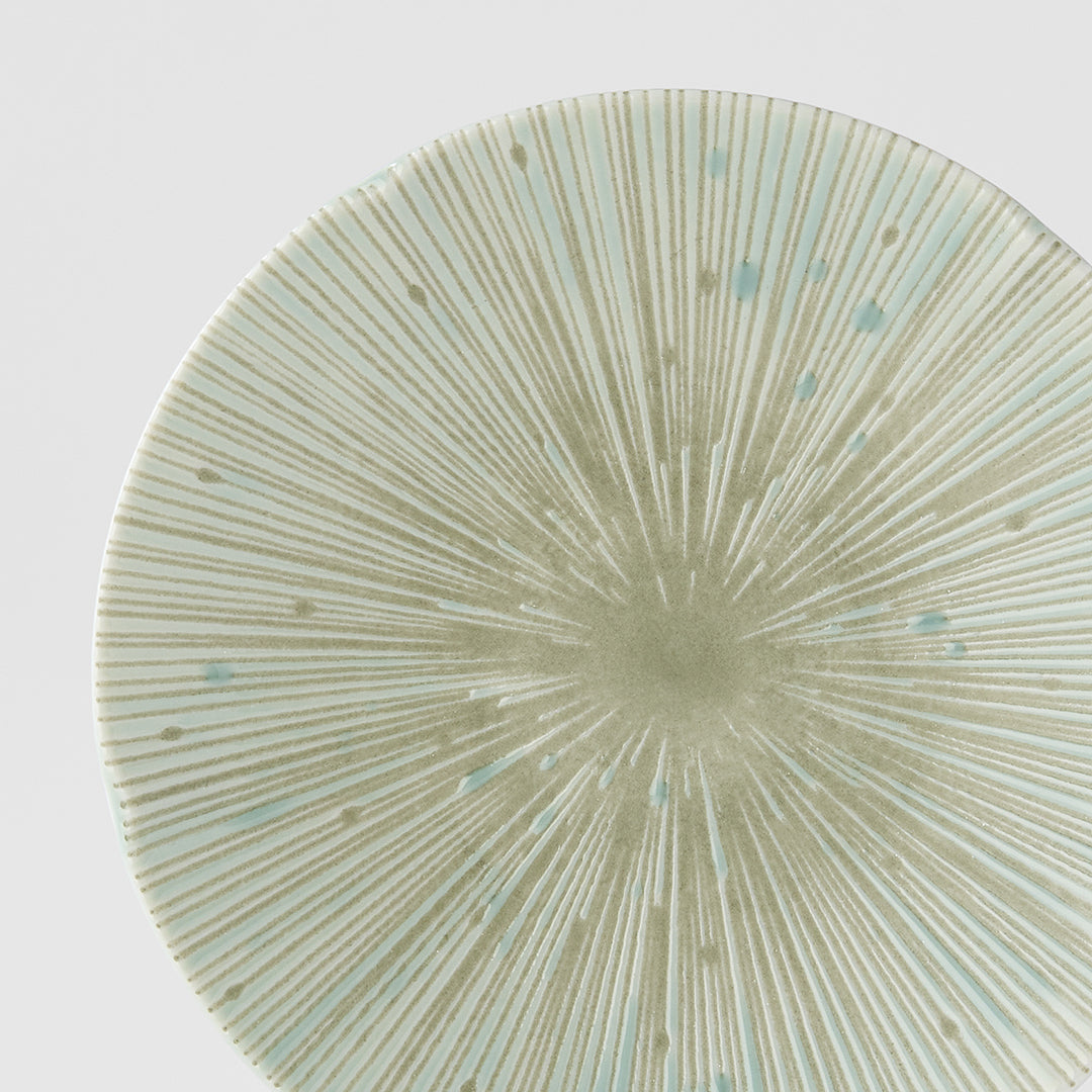 Tapas Plate 13cm Ice Green Glaze V637-C2684