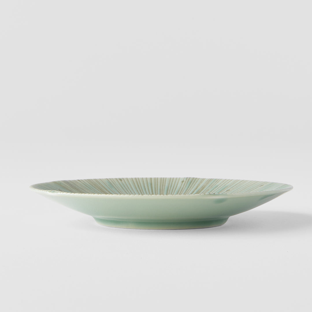 Tapas Plate 13cm Ice Green Glaze V637-C2684