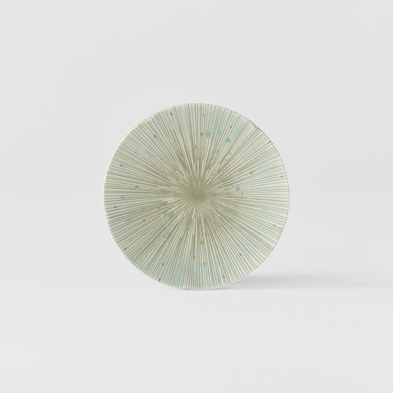 Tapas Plate 13cm Ice Green Glaze V637-C2684