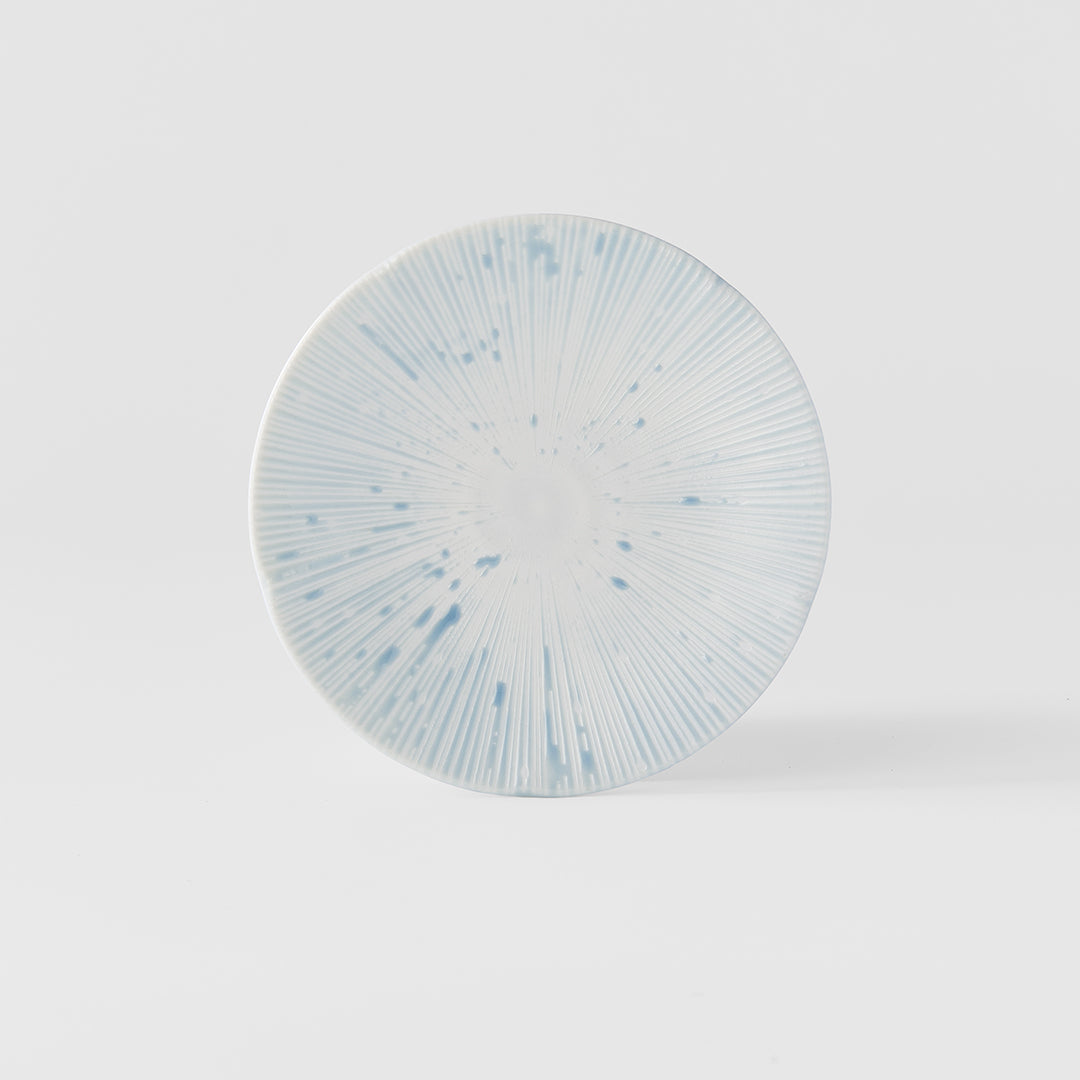 Tapas Plate 16.5cm Ice Blue Glaze V637-C2694