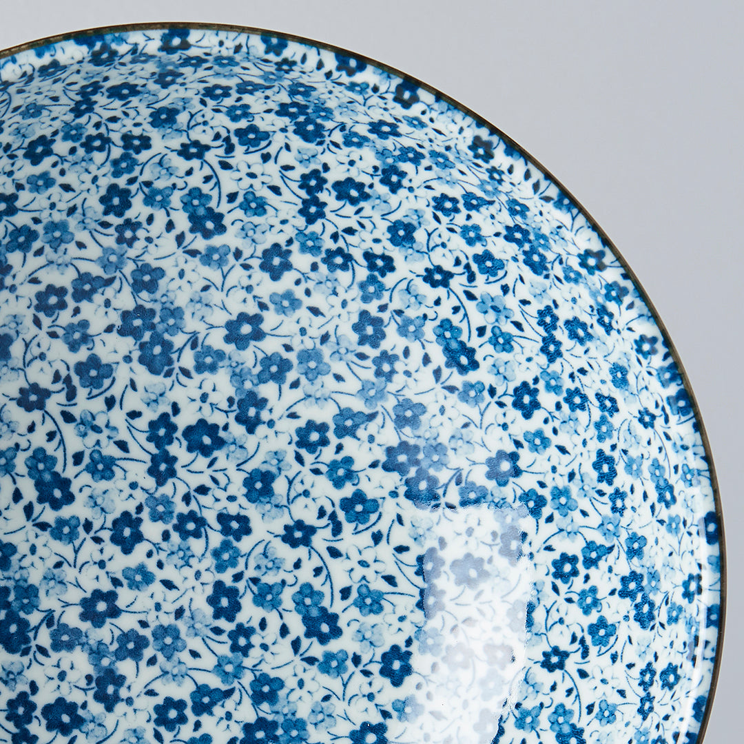 Ramen Bowl 21.5cm Blue Daisy Glaze V637-C2790