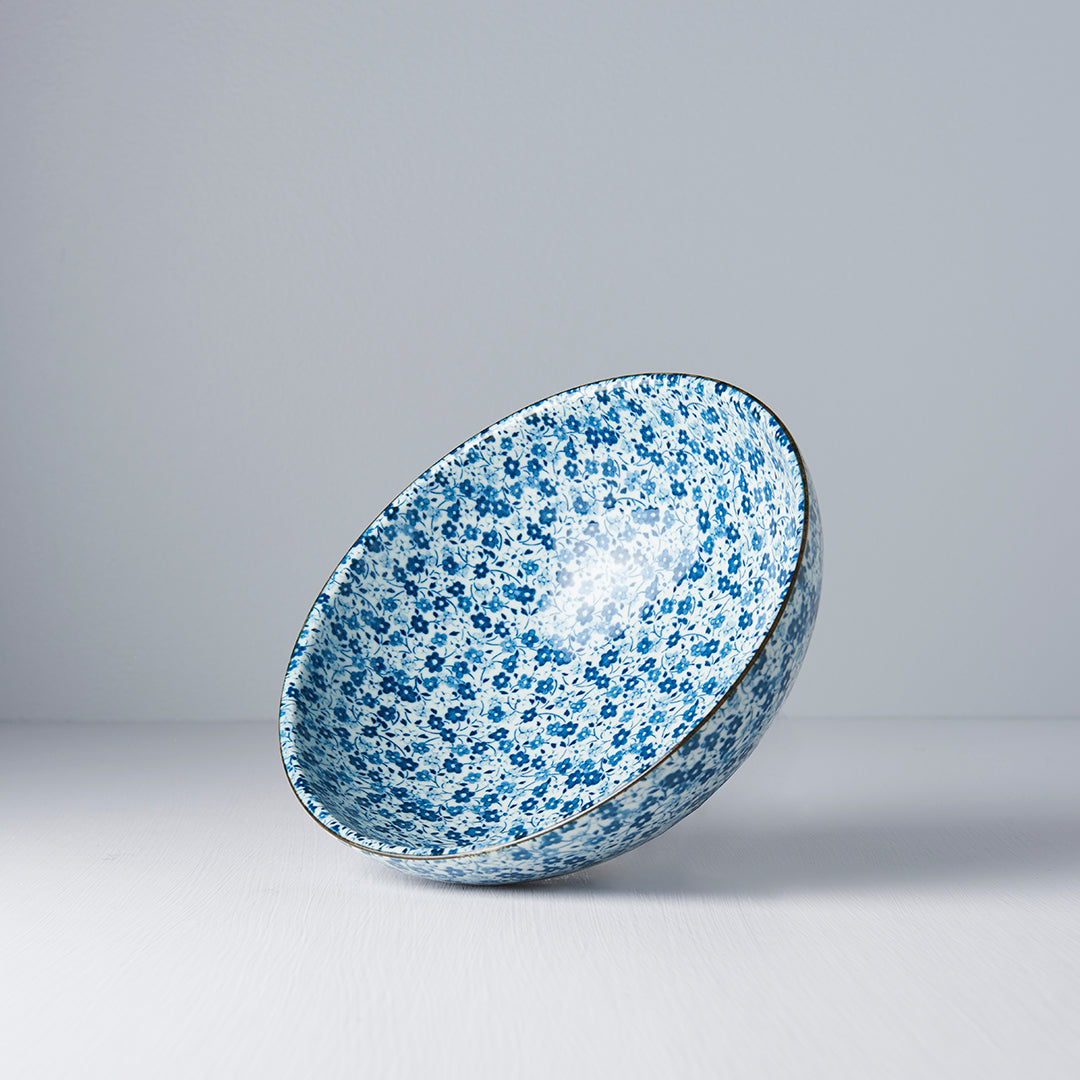 Ramen Bowl 21.5cm Blue Daisy Glaze V637-C2790